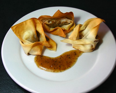 Gebackene Garnelentaschen